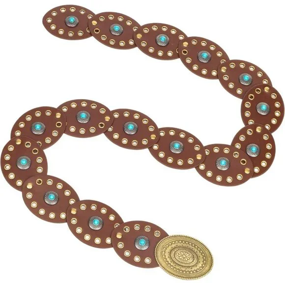 Wide Leather Waist Belt for Women Elastic Dress Belt Adjustable Western - Picture 3 of 6